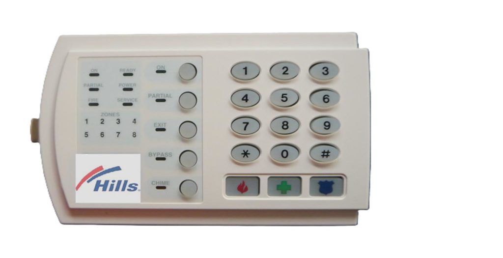 Hills alarm system keypad